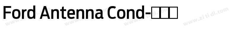 Ford Antenna Cond字体转换